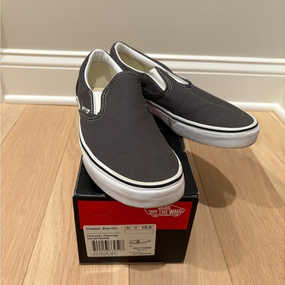 Vans Charcoal Slip-On Sneakers - Picture 4 of 6